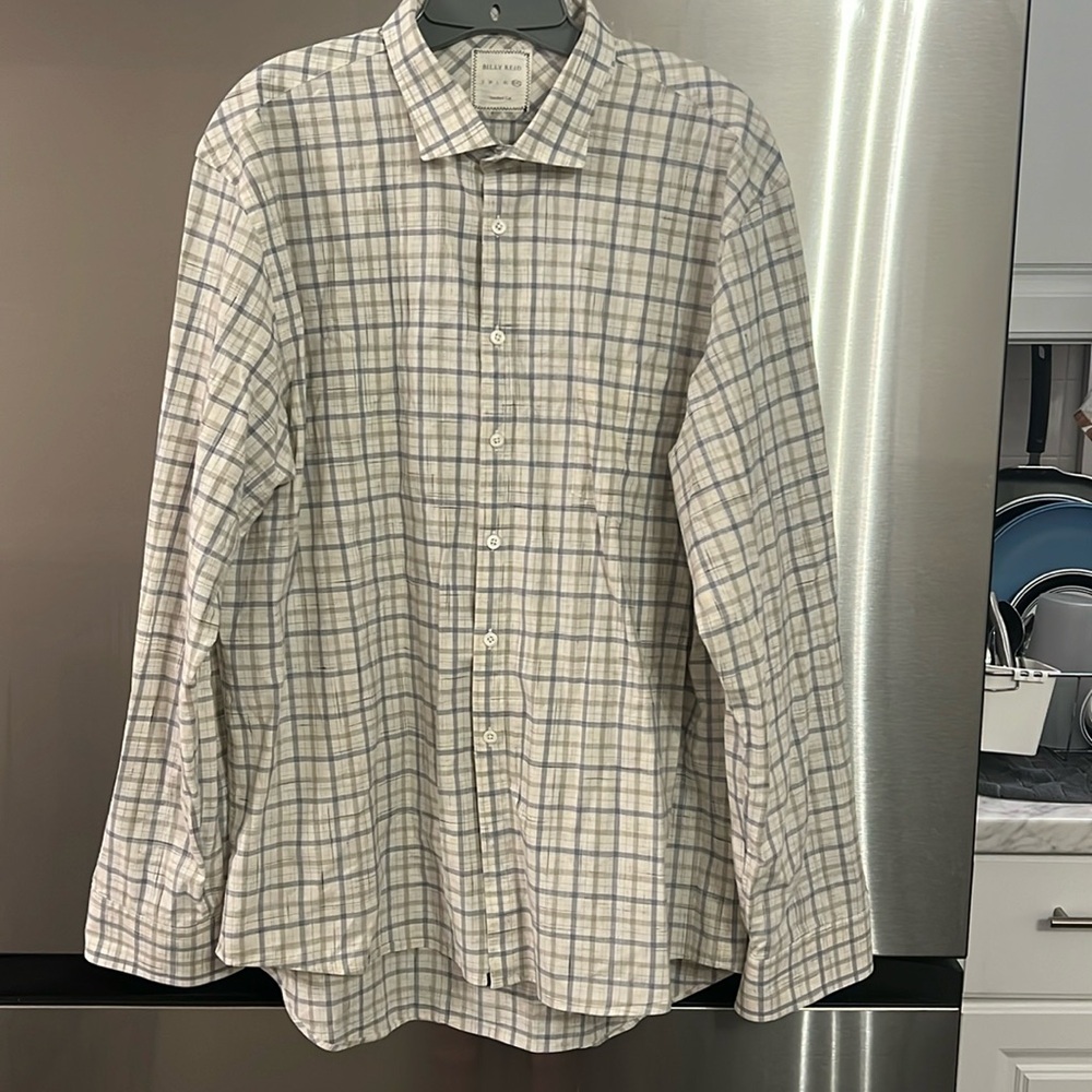 Billy Reid Straight Cut Button Down Shirt XXL